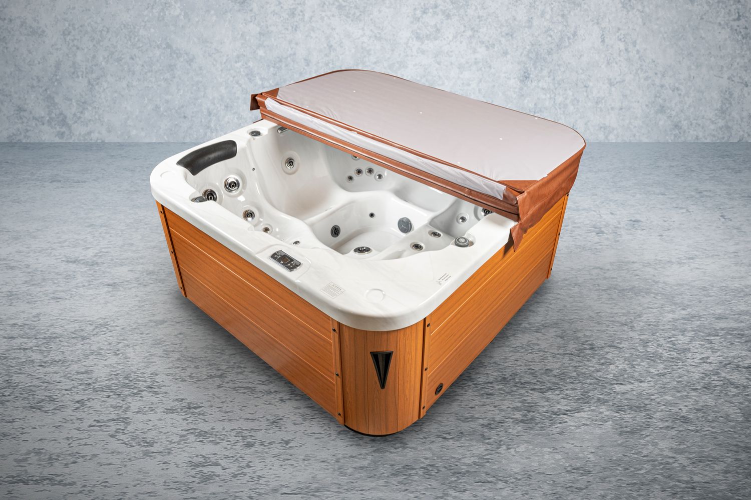 Bellagio American XXL Whirlpool Torina Sterling Silver / Teak | Indoor & Outdoor Pool Bellagio American XXL Whirlpool Torina Sterling Silver / Teak | Indoor & Outdoor Pool