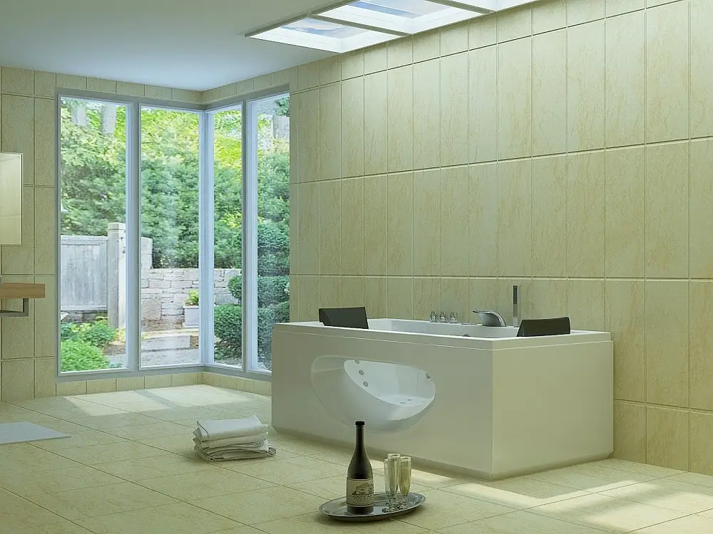 Whirlpool Indoor Badewanne Exclusive Torino II - 180 x 90 cm - inkl. LED, Ozon, Soundsystem