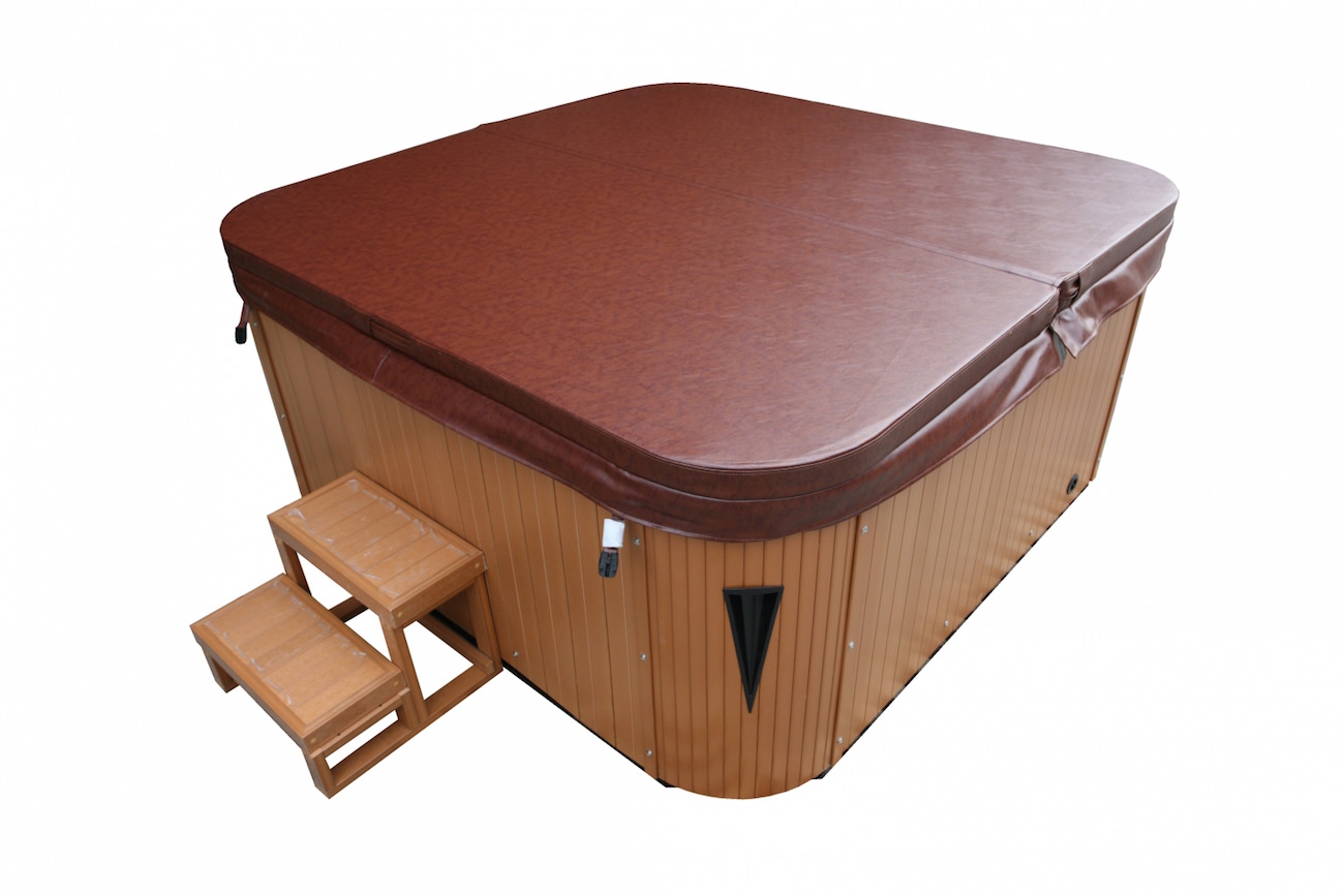 Bellagio American XXL Whirlpool Torina Sterling Silver / Teak | Indoor & Outdoor Pool Bellagio American XXL Whirlpool Torina Sterling Silver / Teak | Indoor & Outdoor Pool