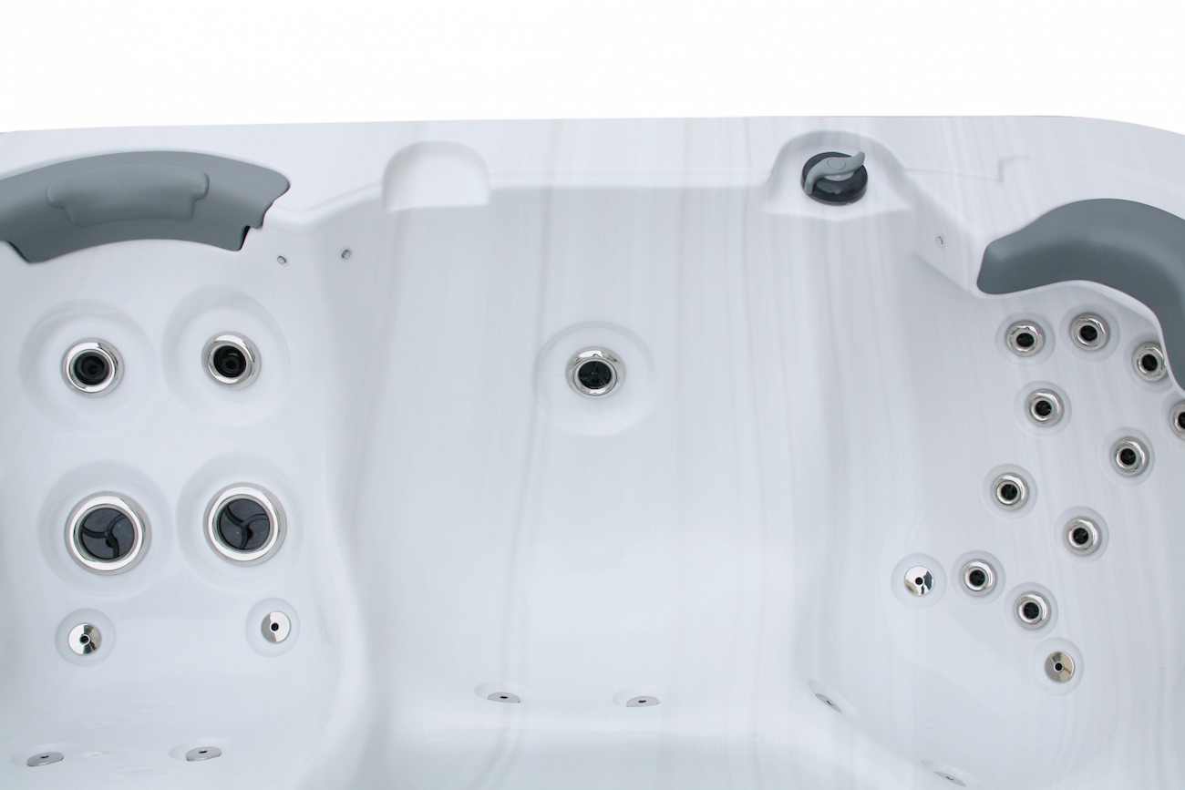 Bellagio American XXL Whirlpool Torina Sterling Silver / Teak | Indoor & Outdoor Pool Bellagio American XXL Whirlpool Torina Sterling Silver / Teak | Indoor & Outdoor Pool