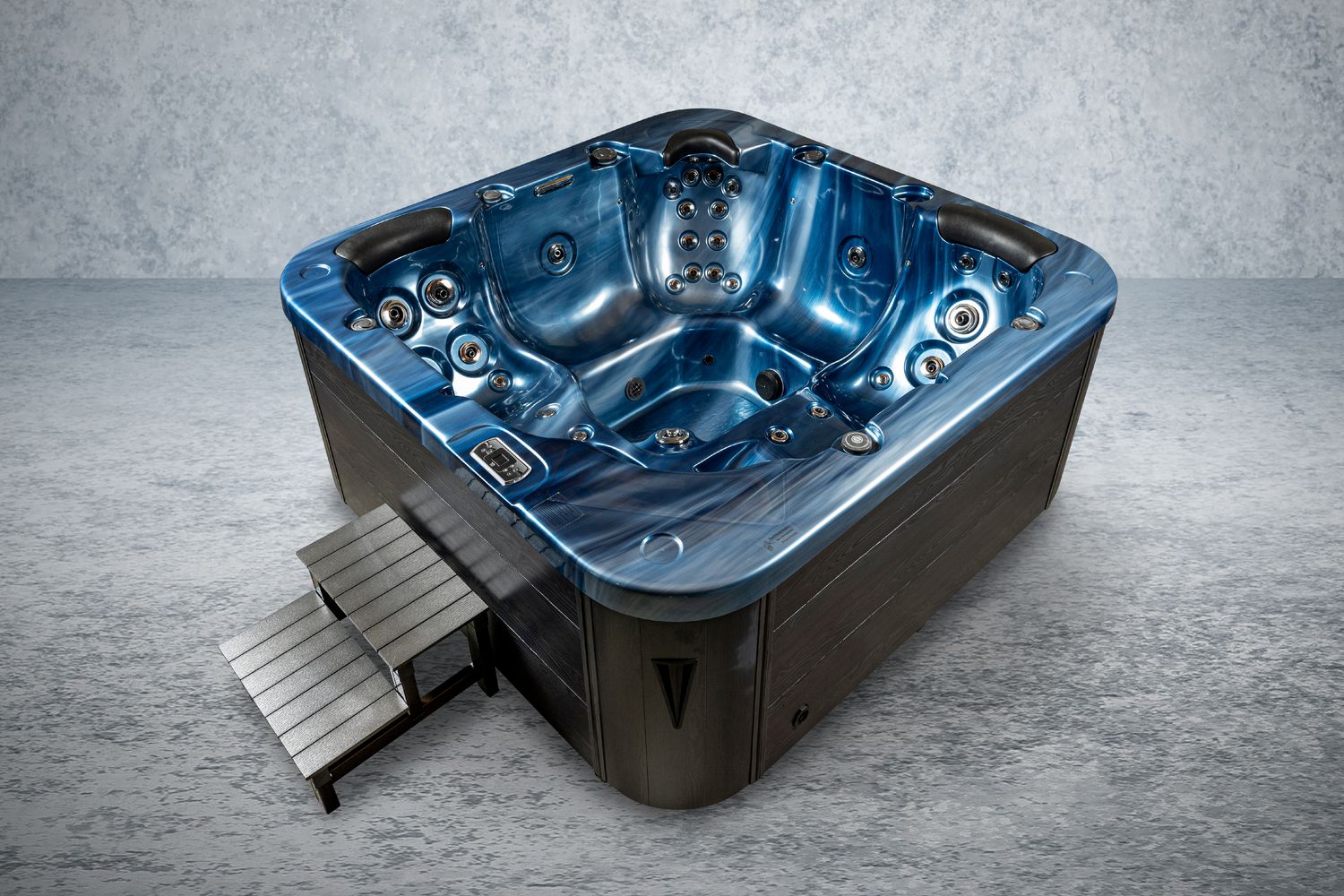 Bellagio American XXL Whirlpool Torina Ocean Blue Grey | Indoor & Outdoor Pool