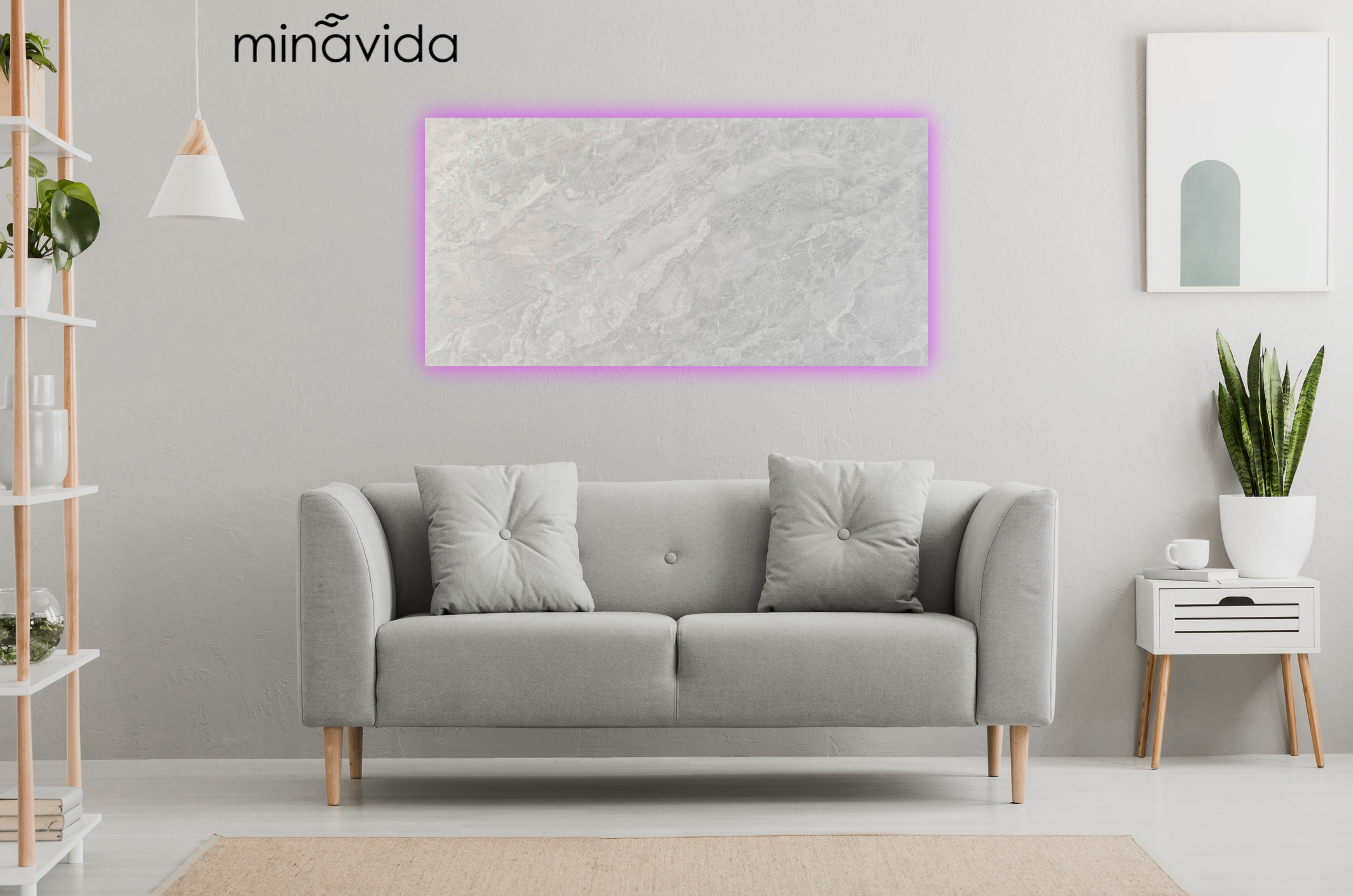 Infrarotheizung Minavida MV1000 Infrarot-Heizkörper WiFi 1000 Watt inkl. RGB Beleuchtung Garantie Thermostat Infrarotheizung Minavida MV1000 Infrarot-Heizkörper WiFi 1000 Watt inkl. RGB Beleuchtung Garantie Thermostat