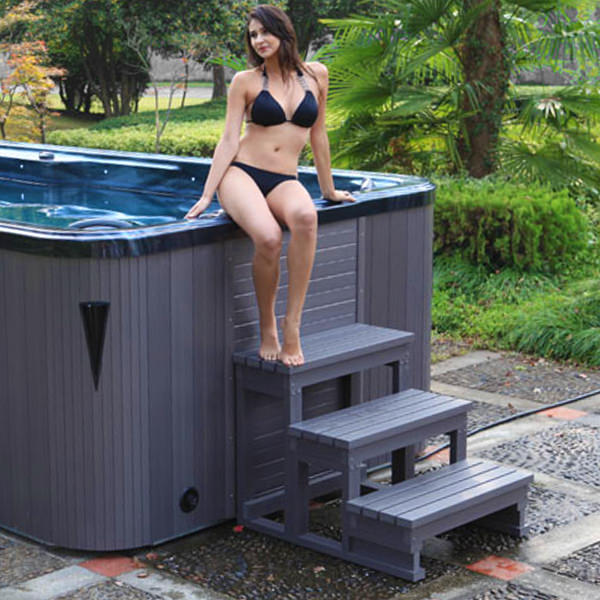 Bellagio American XXL Whirlpool Torina Ocean Blue Grey | Indoor & Outdoor Pool