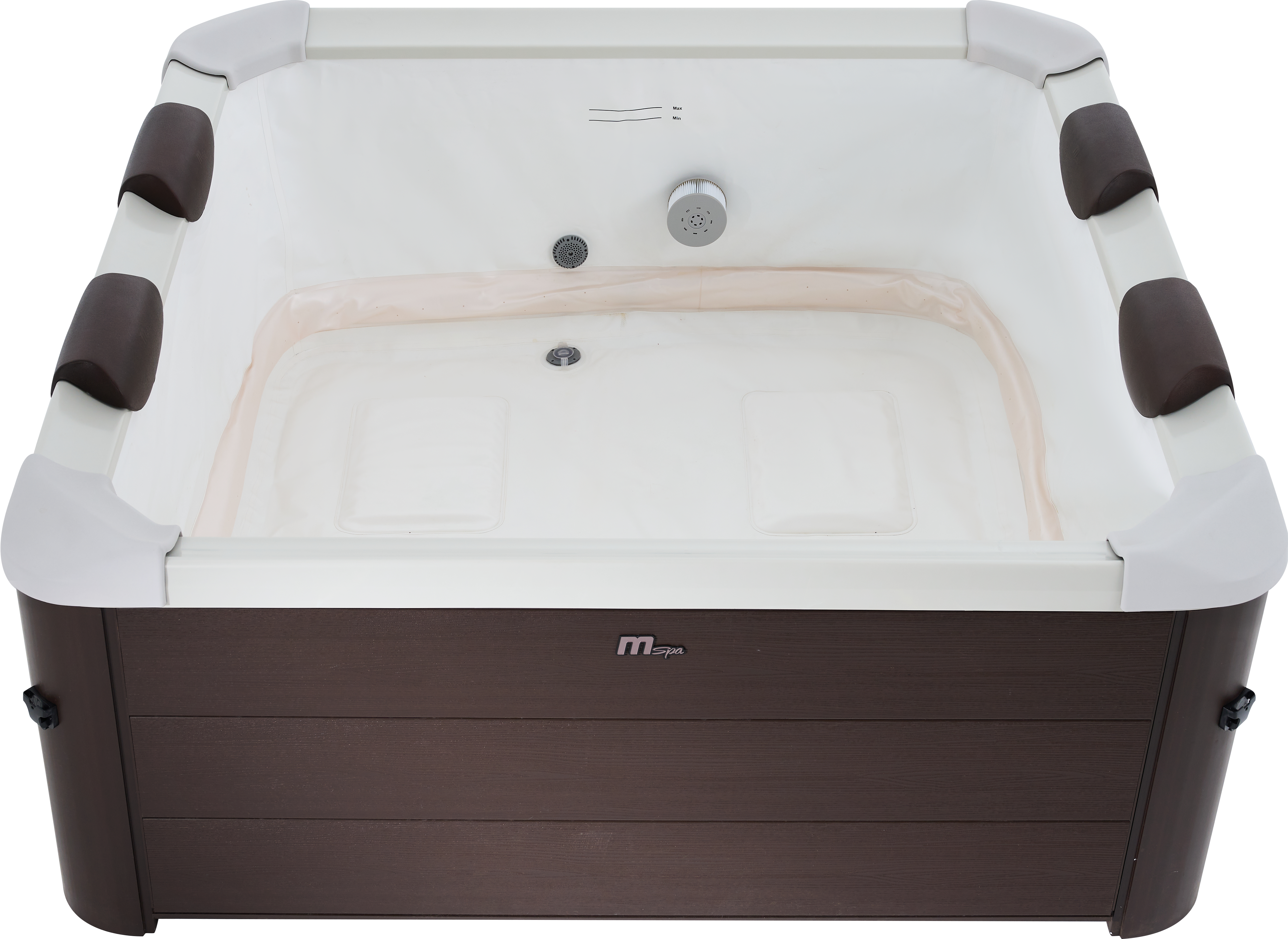 MSpa Whirlpool XXL NEU 2023 Frame TRIBECA POOL inkl. MSPA App, UVC in Holz-Optik