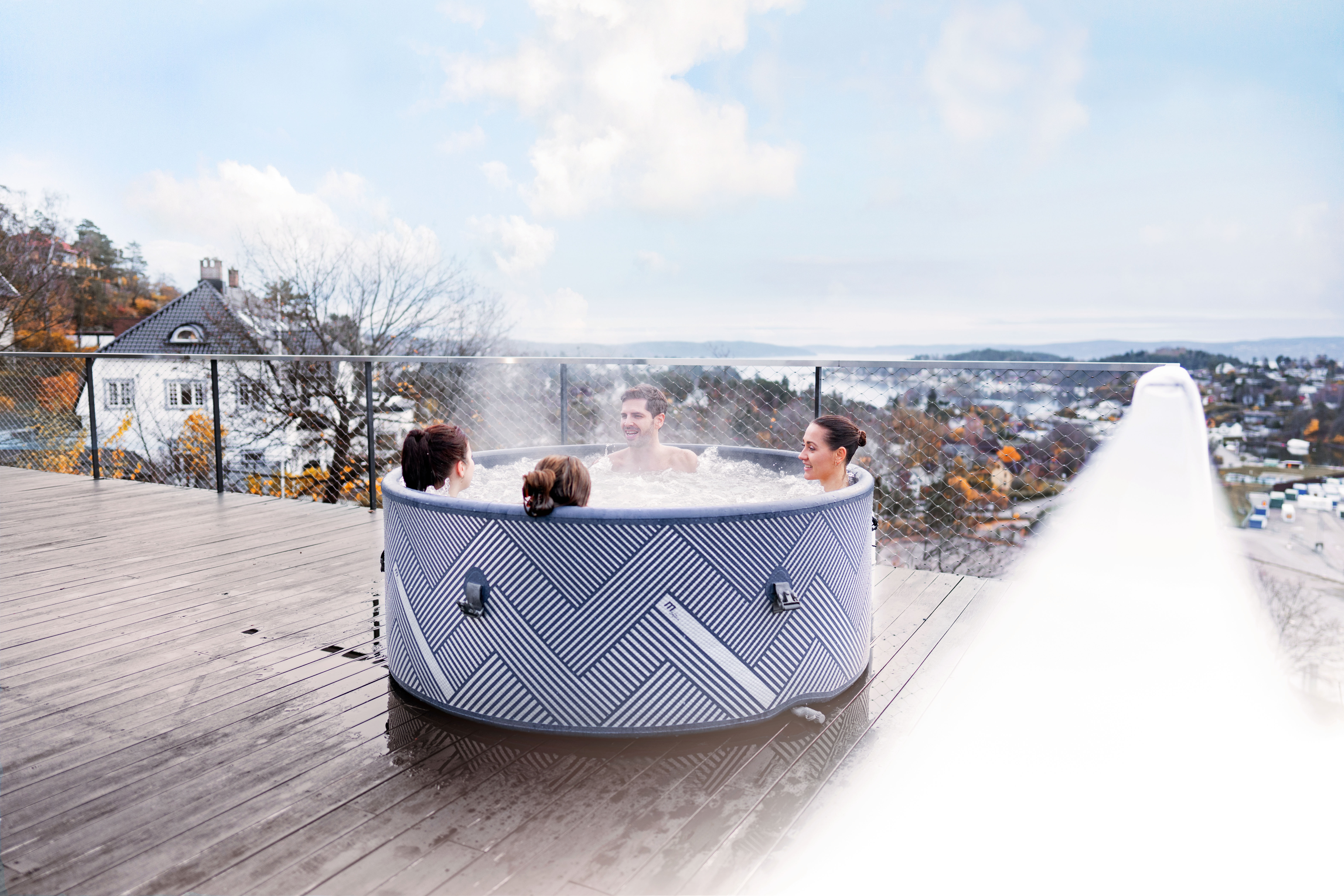 NEU! MSpa Whirlpool FRAME NAVAL NEU inkl. APP-Steuerung DROP-STITCH Indoor & Outdoor Pool