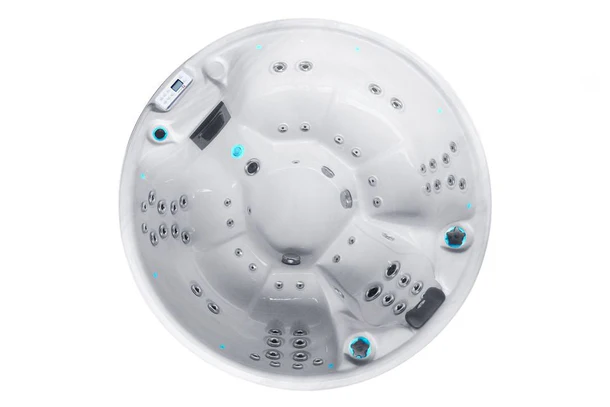 PassionSpa Whirlpool RECHARGE 200 x 200 x 85 cm - XXL / bis zu 7 Personen - Farbe: Braun / Holz