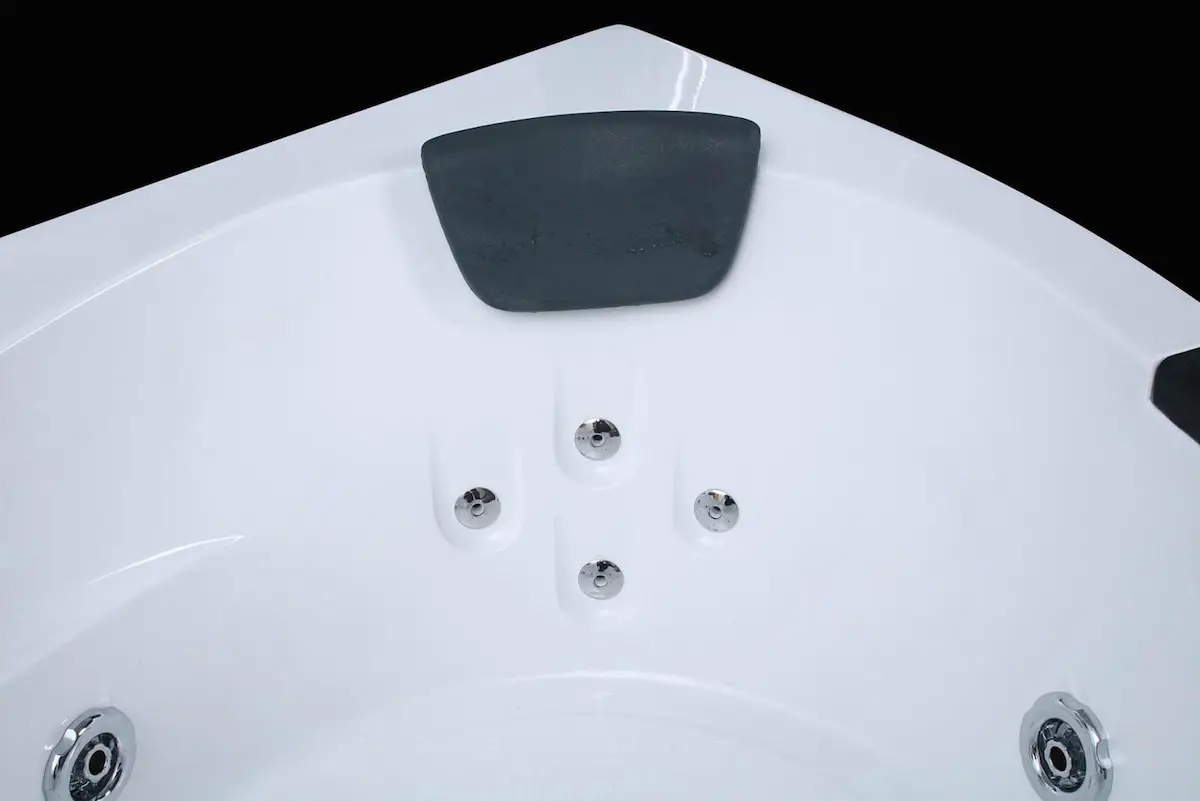 Whirlpool Indoor Badewanne Milano - 172 cm - inkl. LED, OZON, Soundsystem