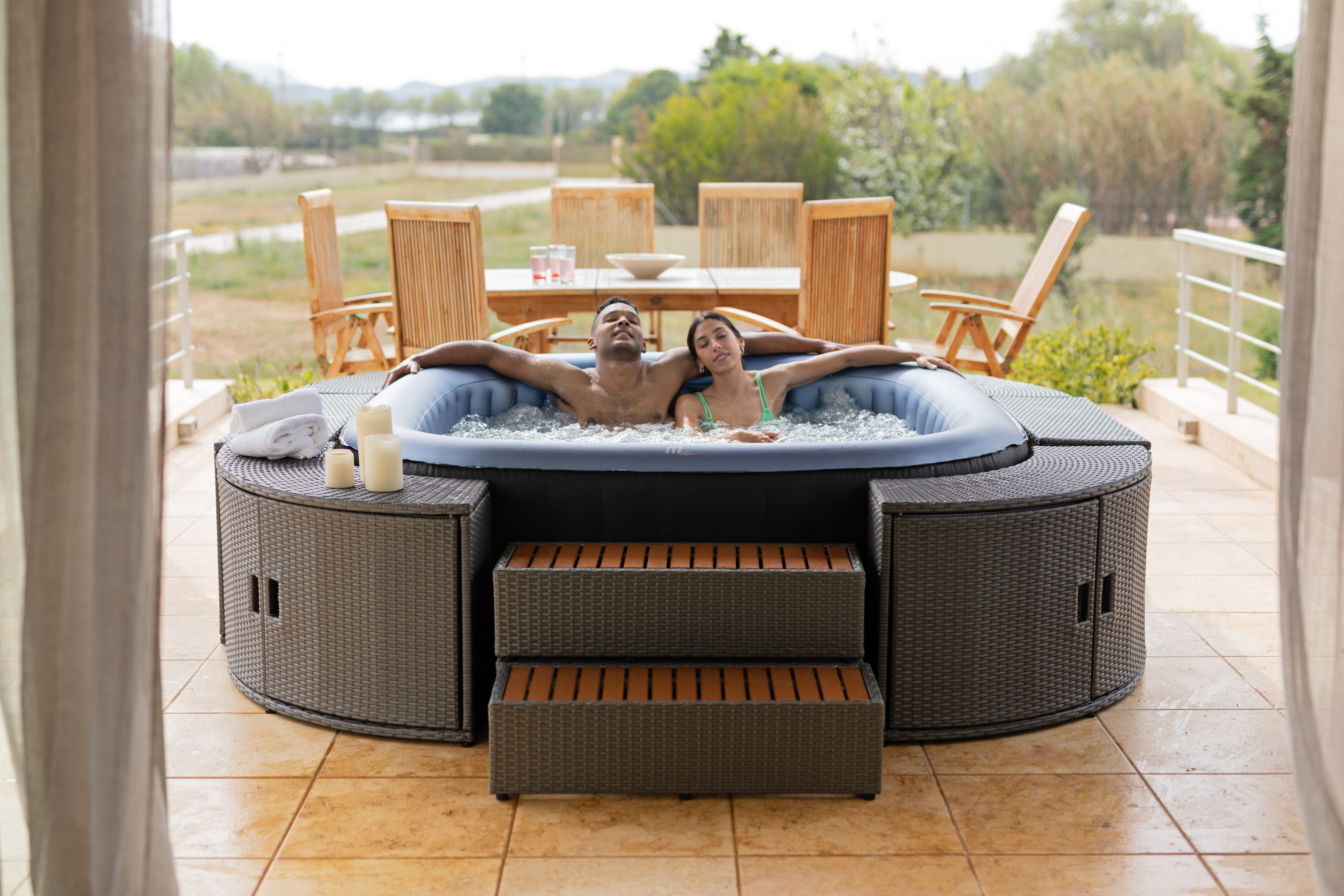 MSPA Whirlpool TEKAPO Comfort für 4 Personen C-TE041 aufblasbar Indoor- & Outdoor Pool MSPA Whirlpool TEKAPO Comfort für 4 Personen C-TE041 aufblasbar Indoor- & Outdoor Pool