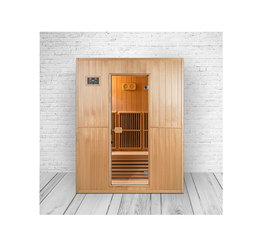 Kompakte Infrarotsauna Alpha II mit 9 Strahlern