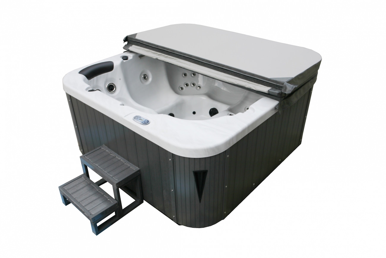 Bellagio American XXL Whirlpool Torina Sterling Silver / Grey | Indoor & Outdoor Pool