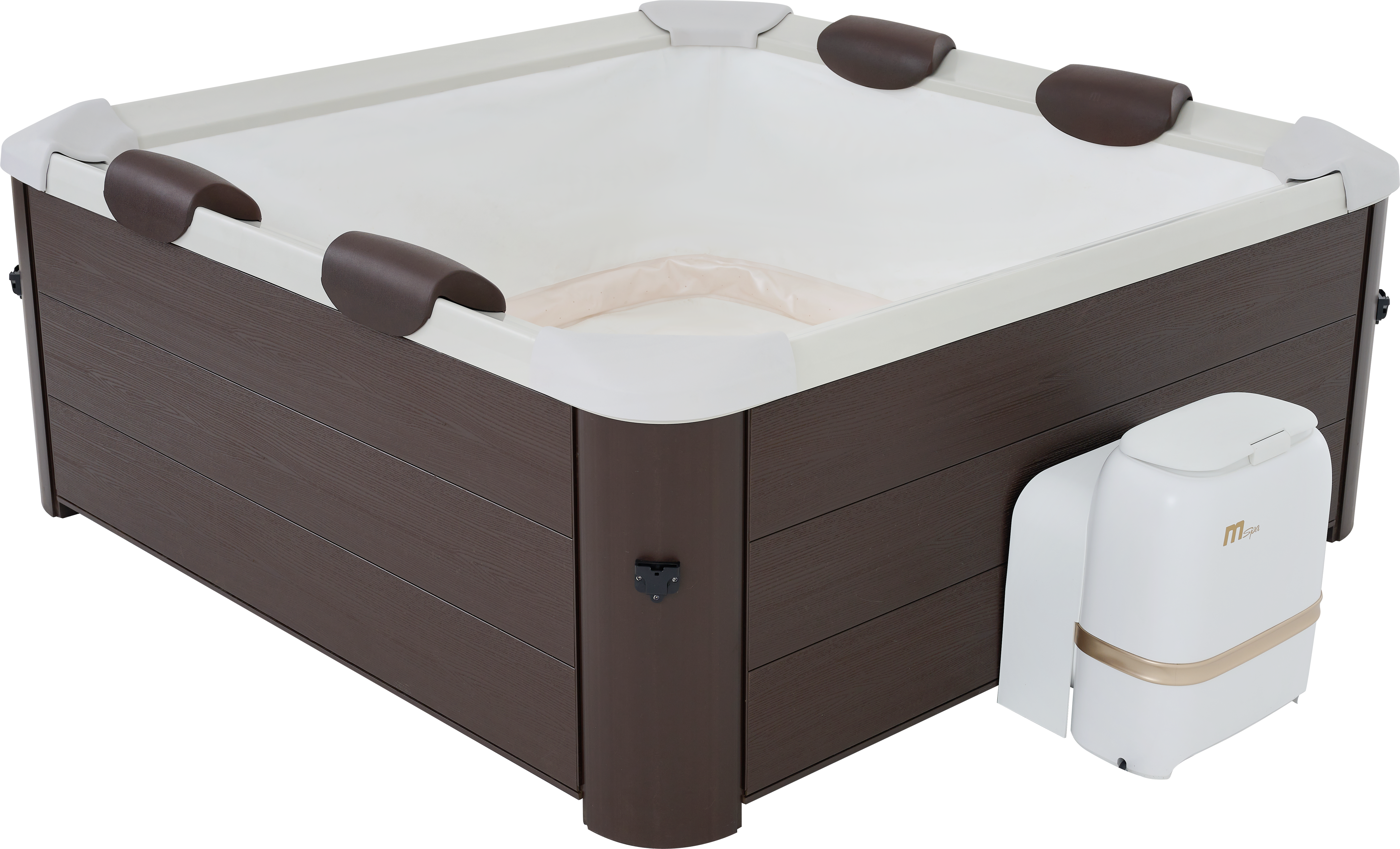 MSpa Whirlpool XXL NEU 2024 Frame TRIBECA POOL inkl. MSPA App, UVC in Holz-Optik