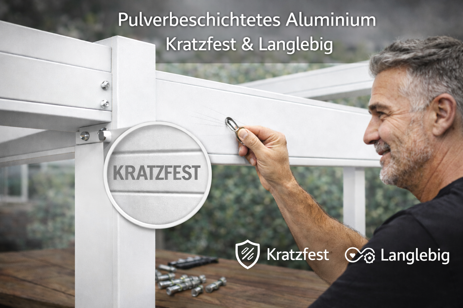 Pergola / Gazebo SHADOW PREMIUM White 600 x  300 x 250 cm - XXL