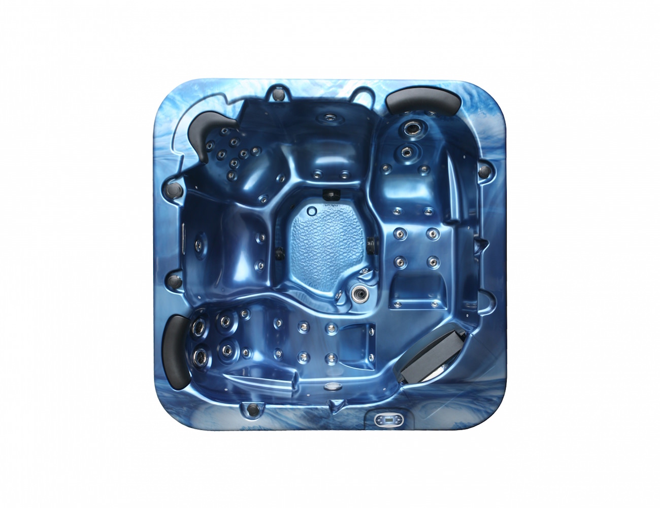 Bellagio American XXL Whirlpool Torina Ocean Blue Teak | Indoor & Outdoor Pool Bellagio American XXL Whirlpool Torina Ocean Blue Teak | Indoor & Outdoor Pool