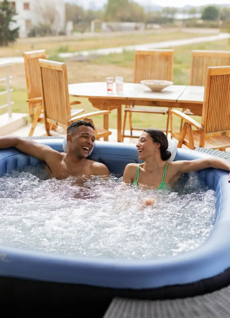 MSPA aufblasbarer Whirlpool TEKAPO neu Modell 2026 inkl. UVC / 132 Luftdüsen - 185 cm - Outdoor Pool XXL 6 Personen