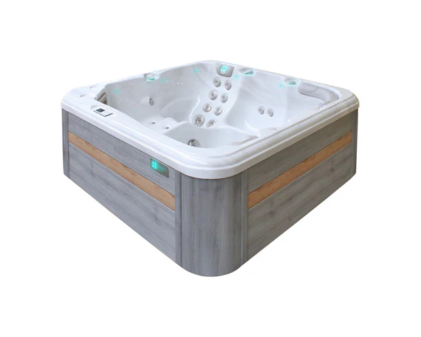 PassionSpa Whirlpool RELAX 204 x 204 x 85 cm - XXL / bis zu 5 Personen - Farbe: Grau