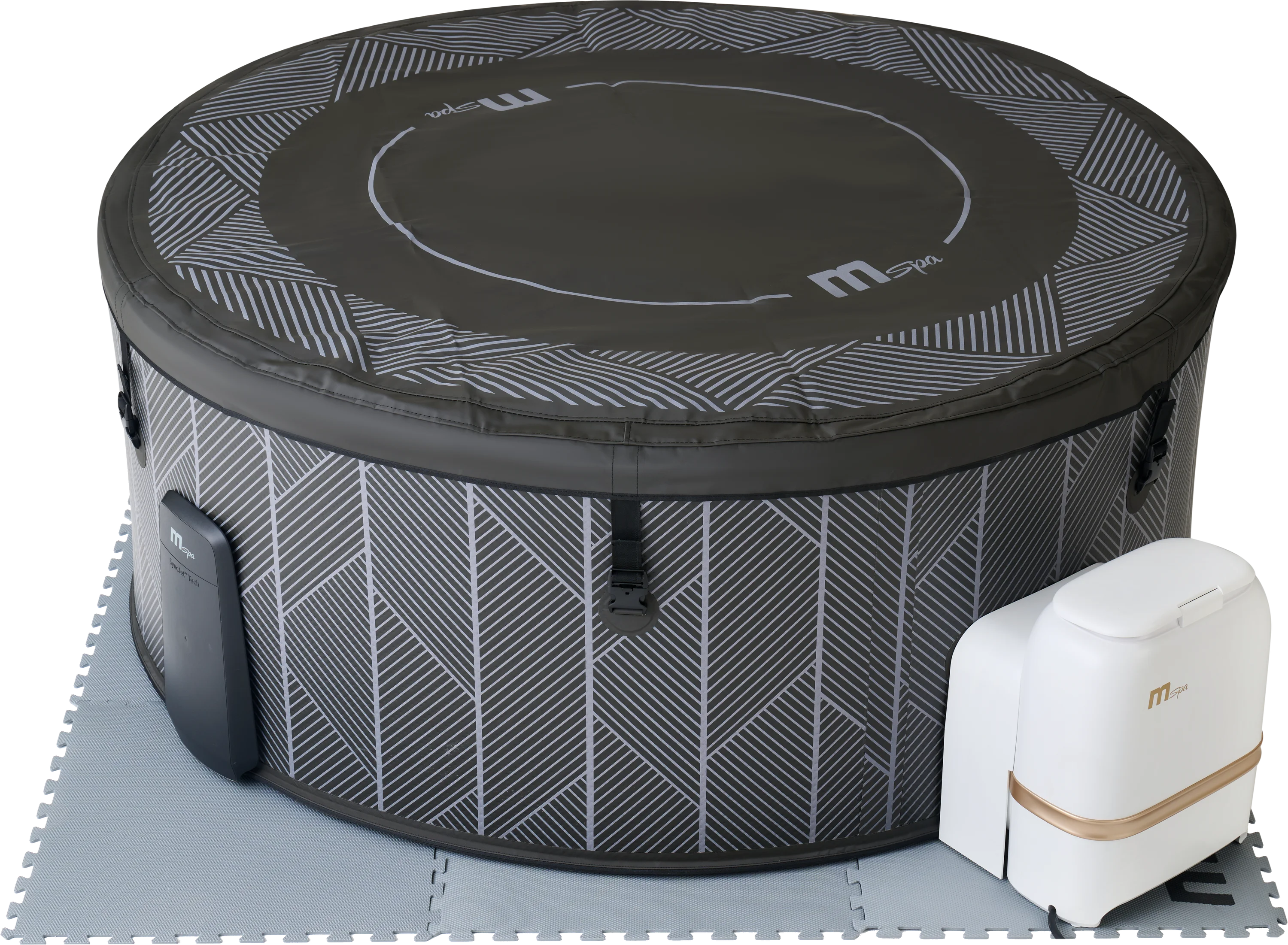 MSpa Whirlpool NOX ECO 2027 inkl. App + Hydromassagedüsen & 138 Luftdüsen - 173 cm