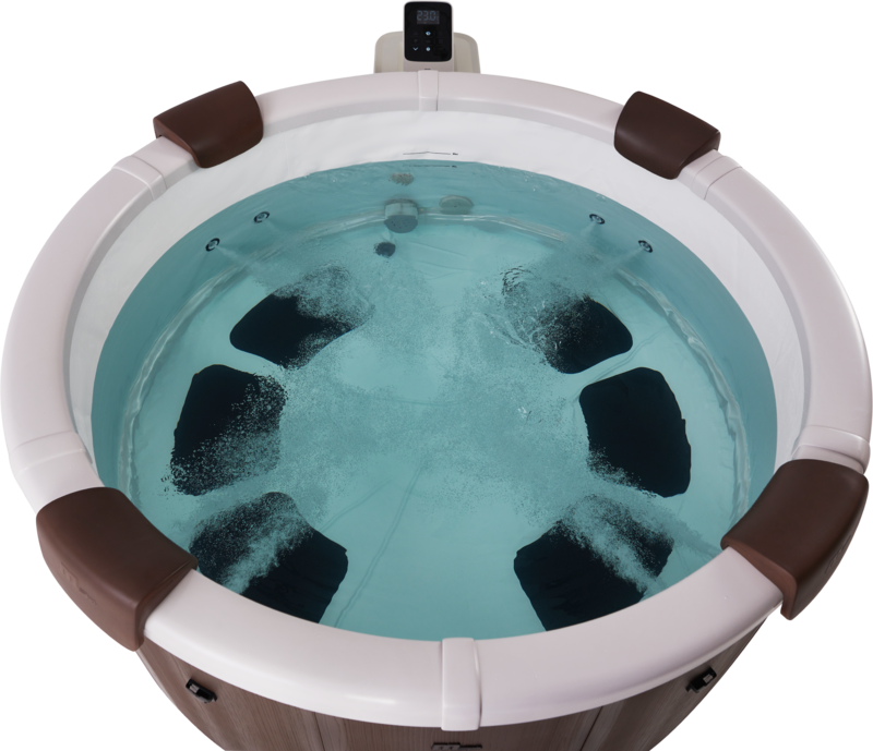 MSpa Whirlpool ROVA 2026 inkl. App, LED, 8 Hydromassagedüsen, 130 Luftdüsen