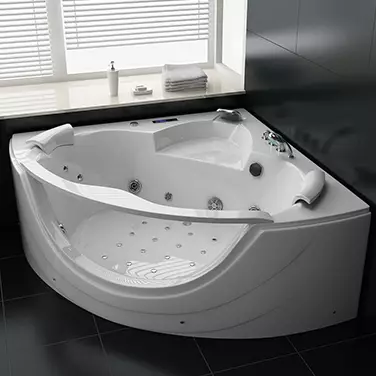 Whirlpool Indoor Badewanne Milano - 150 cm - inkl. LED, OZON, Soundsystem