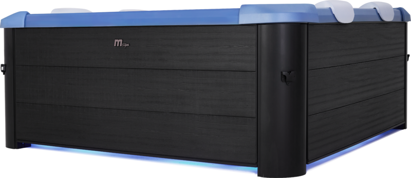 MSpa Whirlpool OSLO Saphire Modell 2025 inkl. LED / WiFi / UVC / 120 Luftdüsen / 8 Hydromassagedüsen