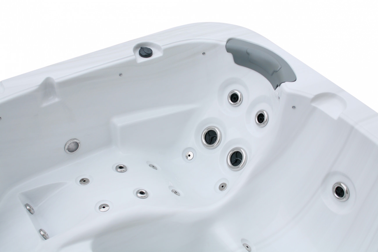 Bellagio American XXL Whirlpool Torina Sterling Silver / Teak | Indoor & Outdoor Pool Bellagio American XXL Whirlpool Torina Sterling Silver / Teak | Indoor & Outdoor Pool