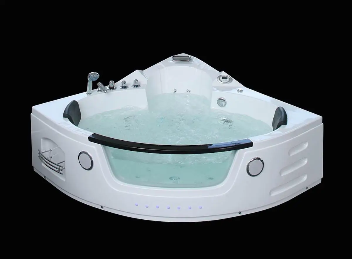 Whirlpool Indoor Badewanne Milano - 172 cm - inkl. LED, OZON, Soundsystem