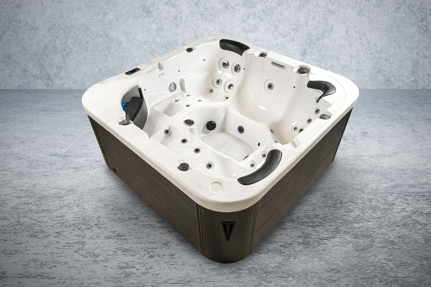 Bellagio American XXL Whirlpool Torina Sterling Silver / Grey | Indoor & Outdoor Pool Bellagio American XXL Whirlpool Torina Sterling Silver / Grey | Indoor & Outdoor Pool