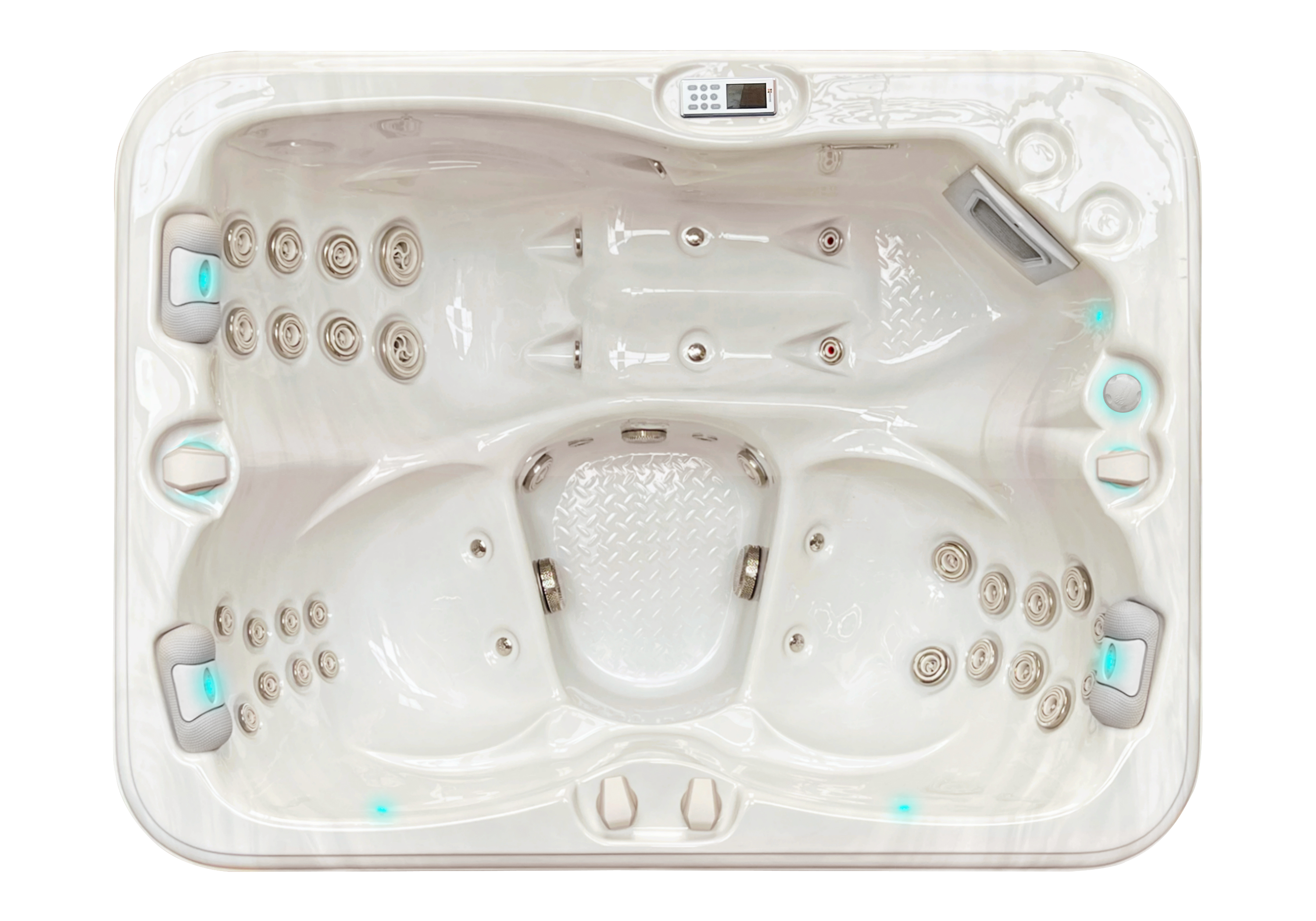 PassionSpa Whirlpool RENEW Pure-Serie 208 x 155 x 83 cm - 3 Personen - ANTHRAZIT