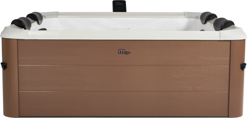 MSpa Whirlpool AMBER AERO PLUS 2026 XXL inkl. App, LED, 8 Hydromassagedüsen, 140 Luftdüsen