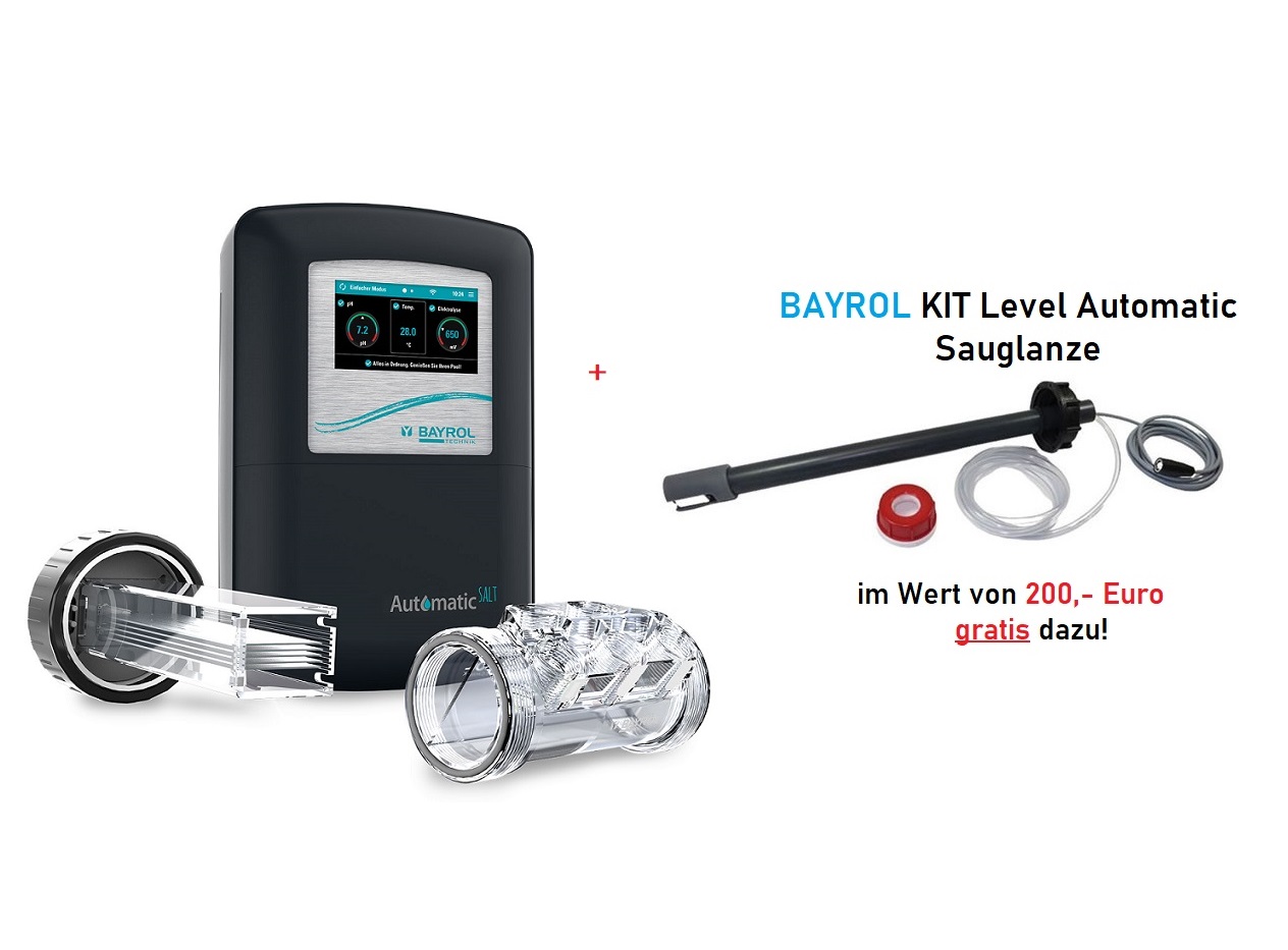 BAYROL Automatic Salt AS5 Pool Salzelektrolysesystem inkl. WLAN, pH- & Rx-Messung Modell 2023