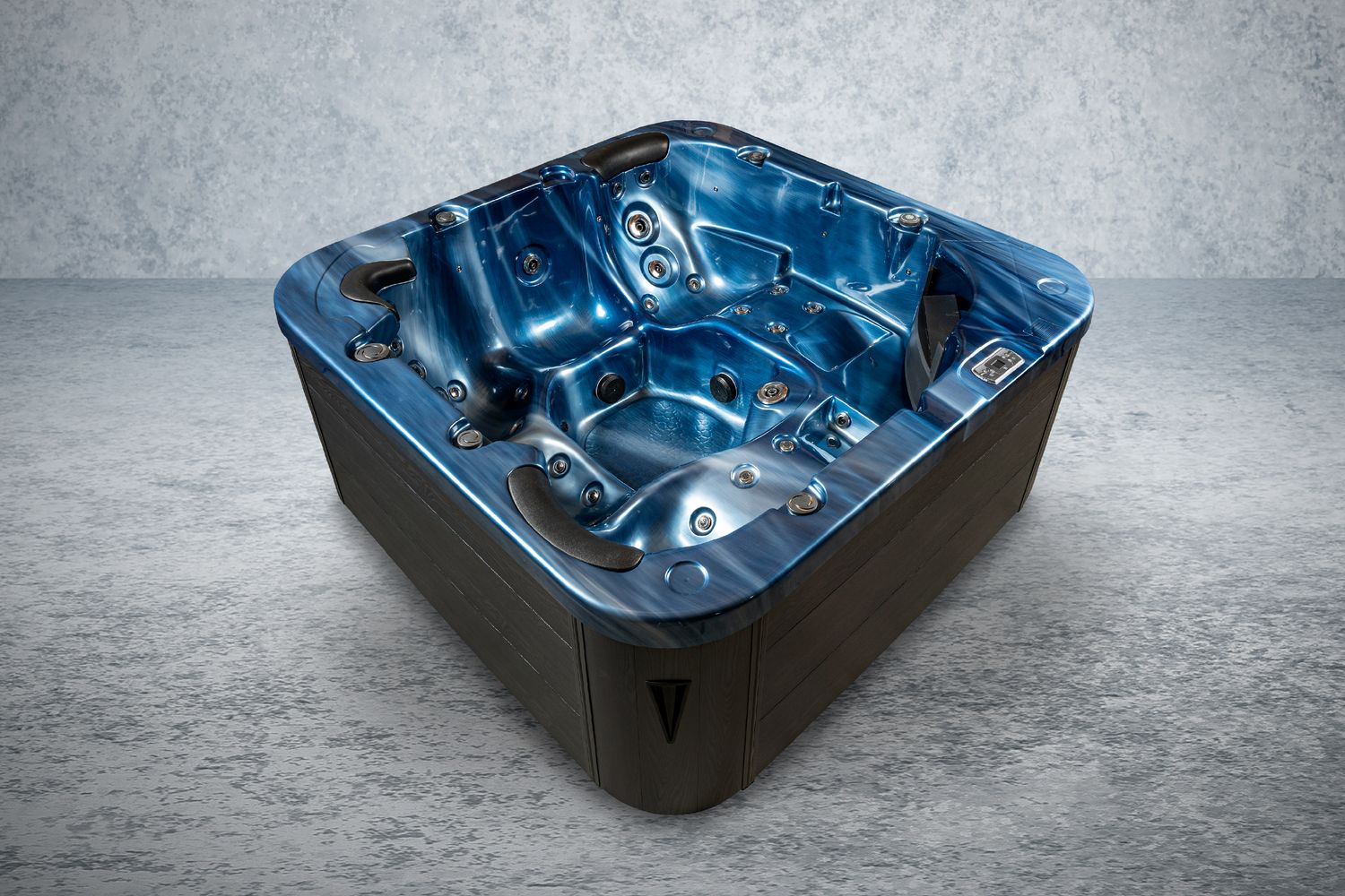 Bellagio American XXL Whirlpool Torina Ocean Blue Grey | Indoor & Outdoor Pool