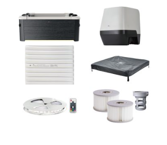 MSpa Whirlpool OSLO XL 160 x 160 cm - NEU Modell 2025 - inkl. WiFi,App, LED, UVC