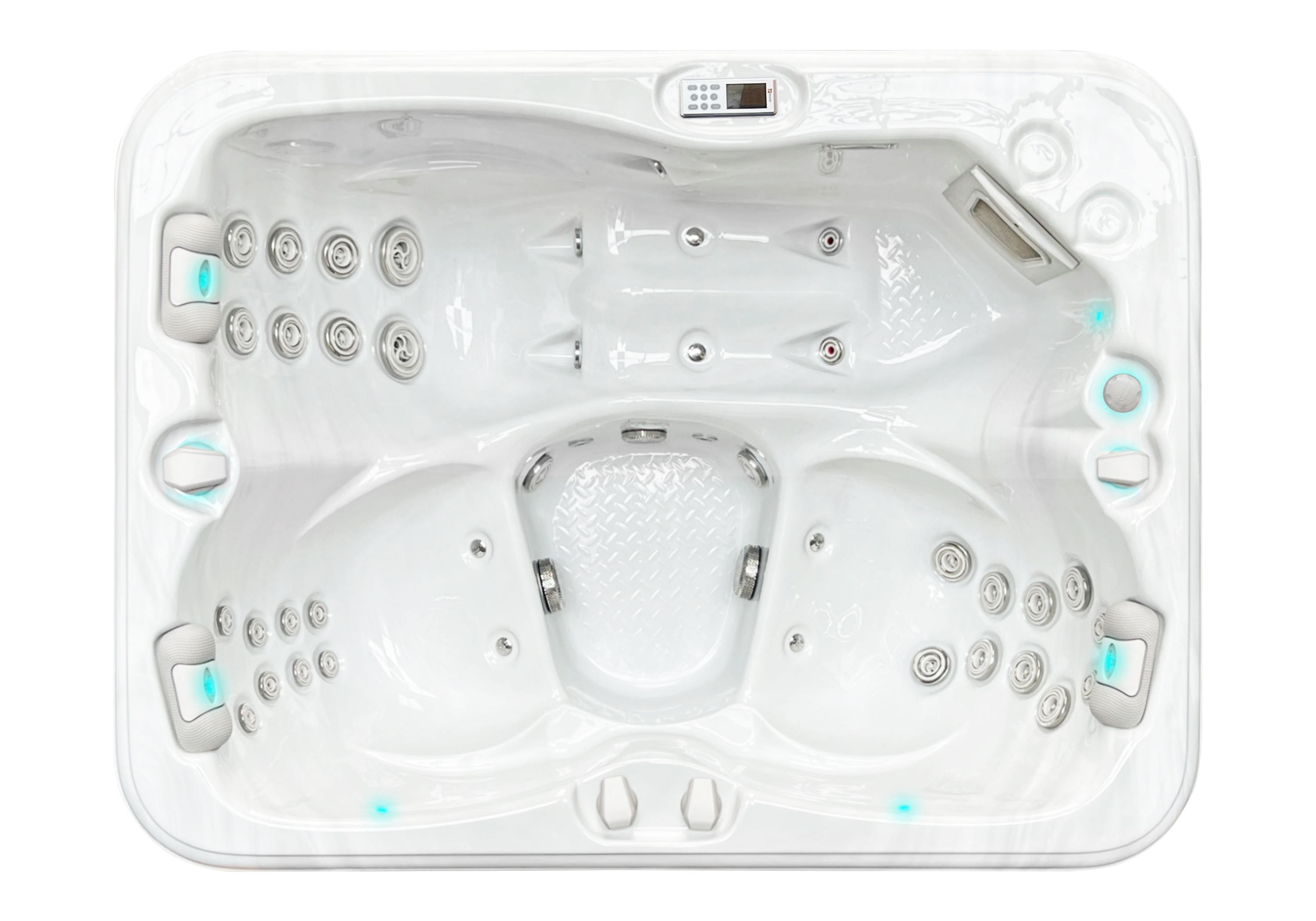 PassionSpa Whirlpool RENEW Pure-Serie 208 x 155 x 83 cm - 3 Personen - ANTHRAZIT