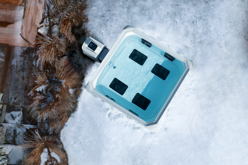 MSpa Whirlpool AMBER AERO PLUS 2026 XXL inkl. App, LED, 8 Hydromassagedüsen, 140 Luftdüsen