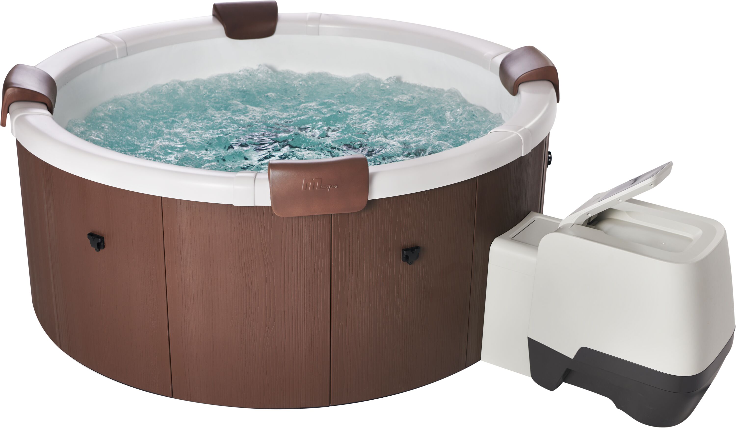 MSpa Whirlpool ROVA 2026 inkl. App, LED, 8 Hydromassagedüsen, 130 Luftdüsen