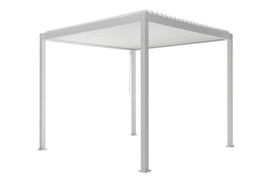 Pergola / Gazebo Milano PREMIUM 300 x 300 x 250 cm - XL - Farbe: Kaltweiß