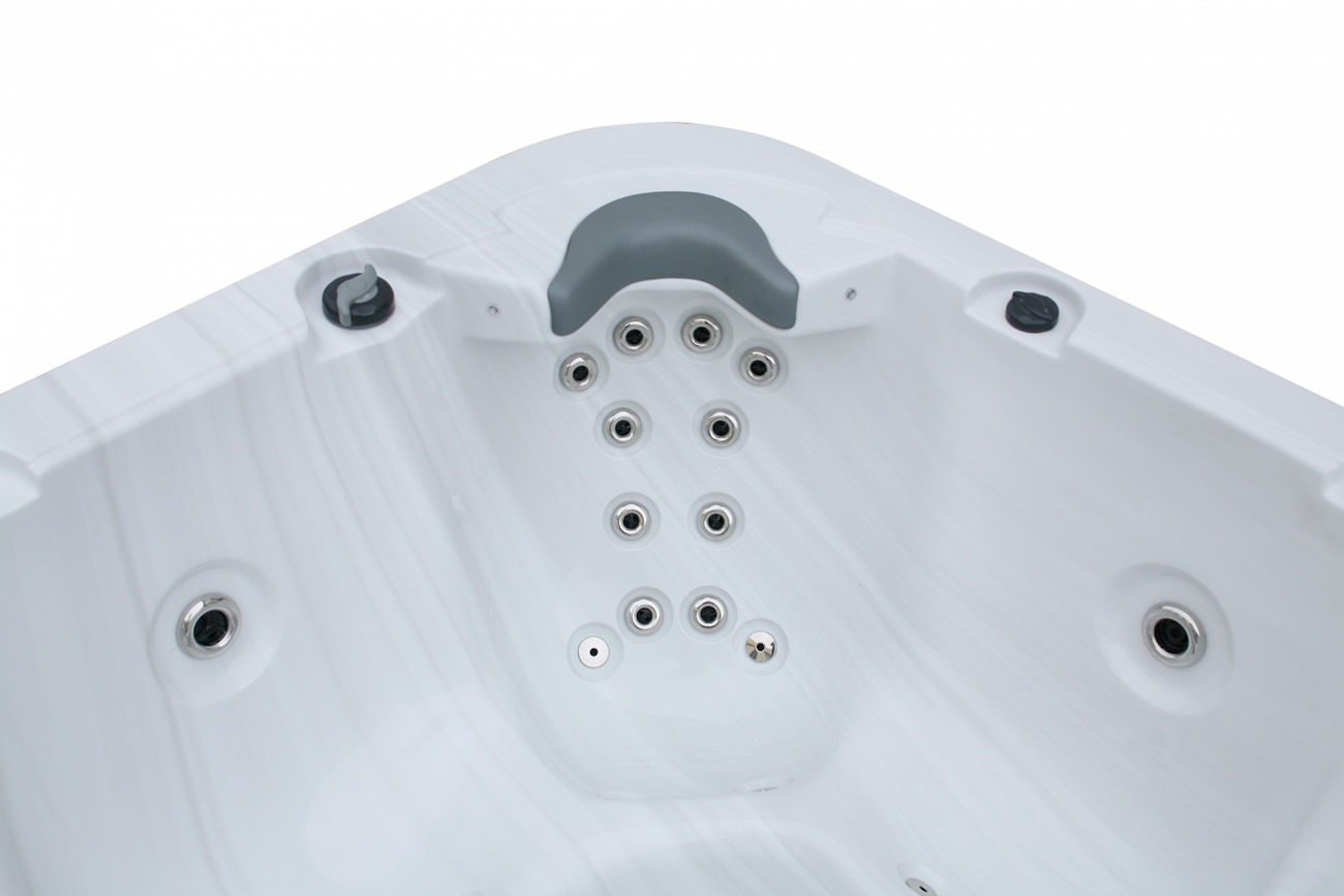 Bellagio American XXL Whirlpool Torina Sterling Silver / Teak | Indoor & Outdoor Pool Bellagio American XXL Whirlpool Torina Sterling Silver / Teak | Indoor & Outdoor Pool