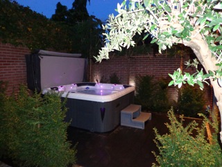 PassionSpa Whirlpool RELAX 204 x 204 x 85 cm - XXL / bis zu 5 Personen - Farbe: Grau