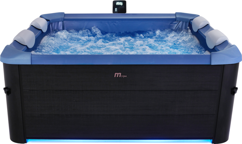 MSpa Whirlpool OSLO Saphire Modell 2025 inkl. LED / WiFi / UVC / 120 Luftdüsen / 8 Hydromassagedüsen
