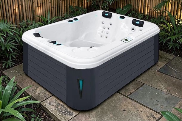 PassionSpa Whirlpool RENEW Pure-Serie 208 x 155 x 83 cm - 3 Personen - ANTHRAZIT