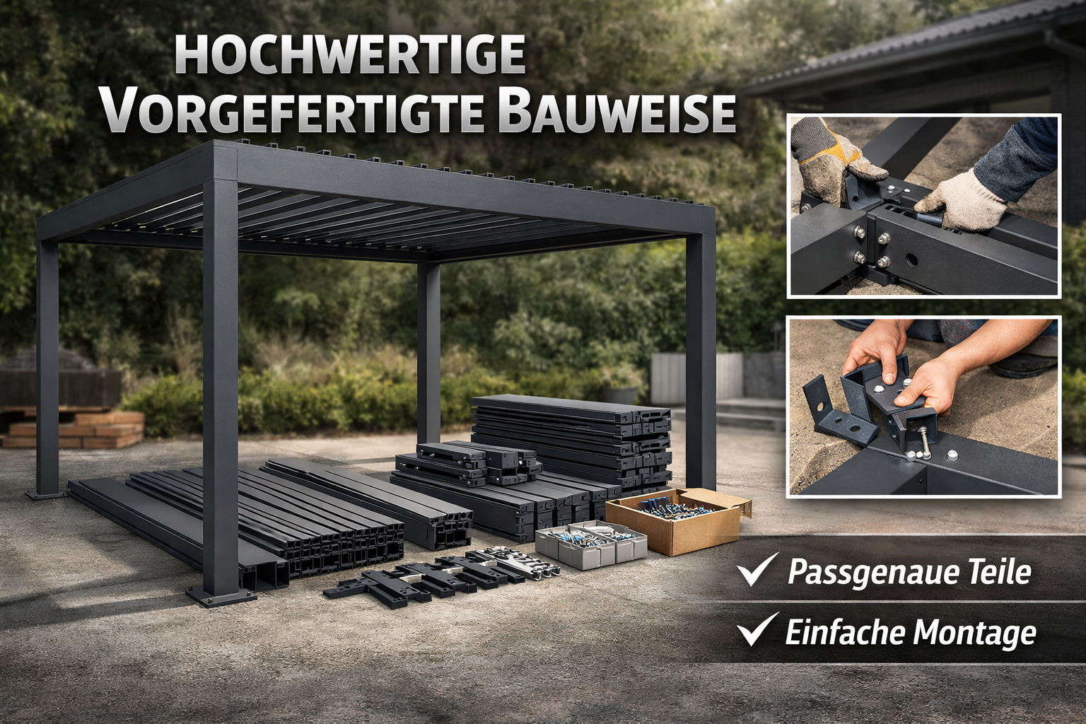 Pergola / Gazebo SHADOW Classic 300 x 300 x 250 cm - XL