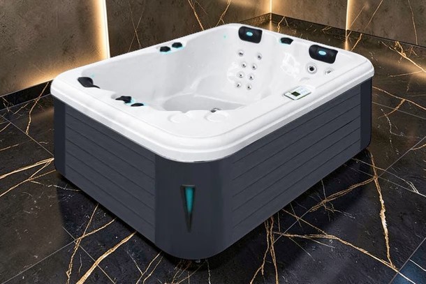 PassionSpa Whirlpool RENEW Pure-Serie 208 x 155 x 83 cm - 3 Personen - ANTHRAZIT