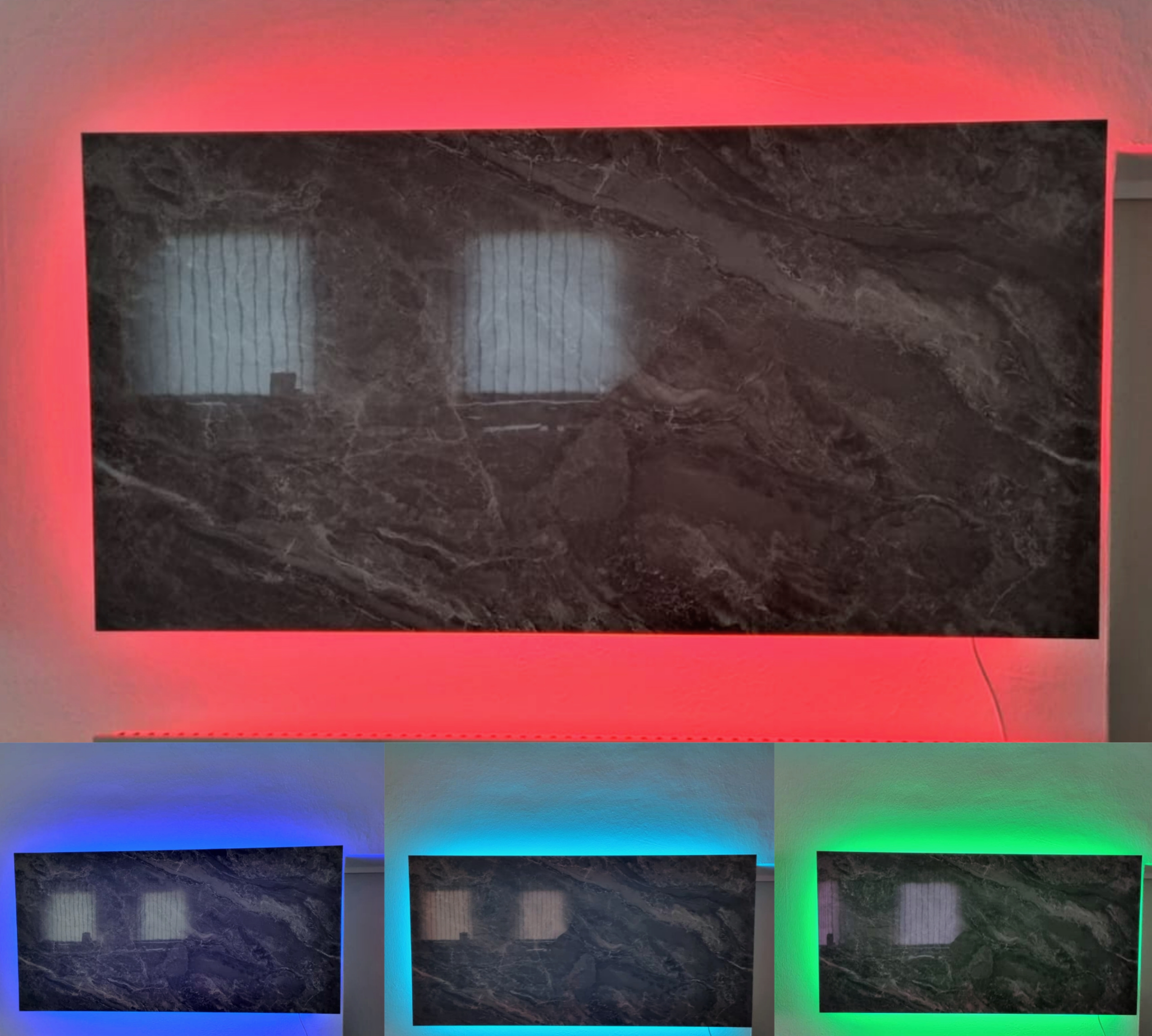 Infrarotheizung Minavida MV1000 Infrarot-Heizkörper WiFi 1000 Watt inkl. RGB Beleuchtung Garantie Thermostat Infrarotheizung Minavida MV1000 Infrarot-Heizkörper WiFi 1000 Watt inkl. RGB Beleuchtung Garantie Thermostat