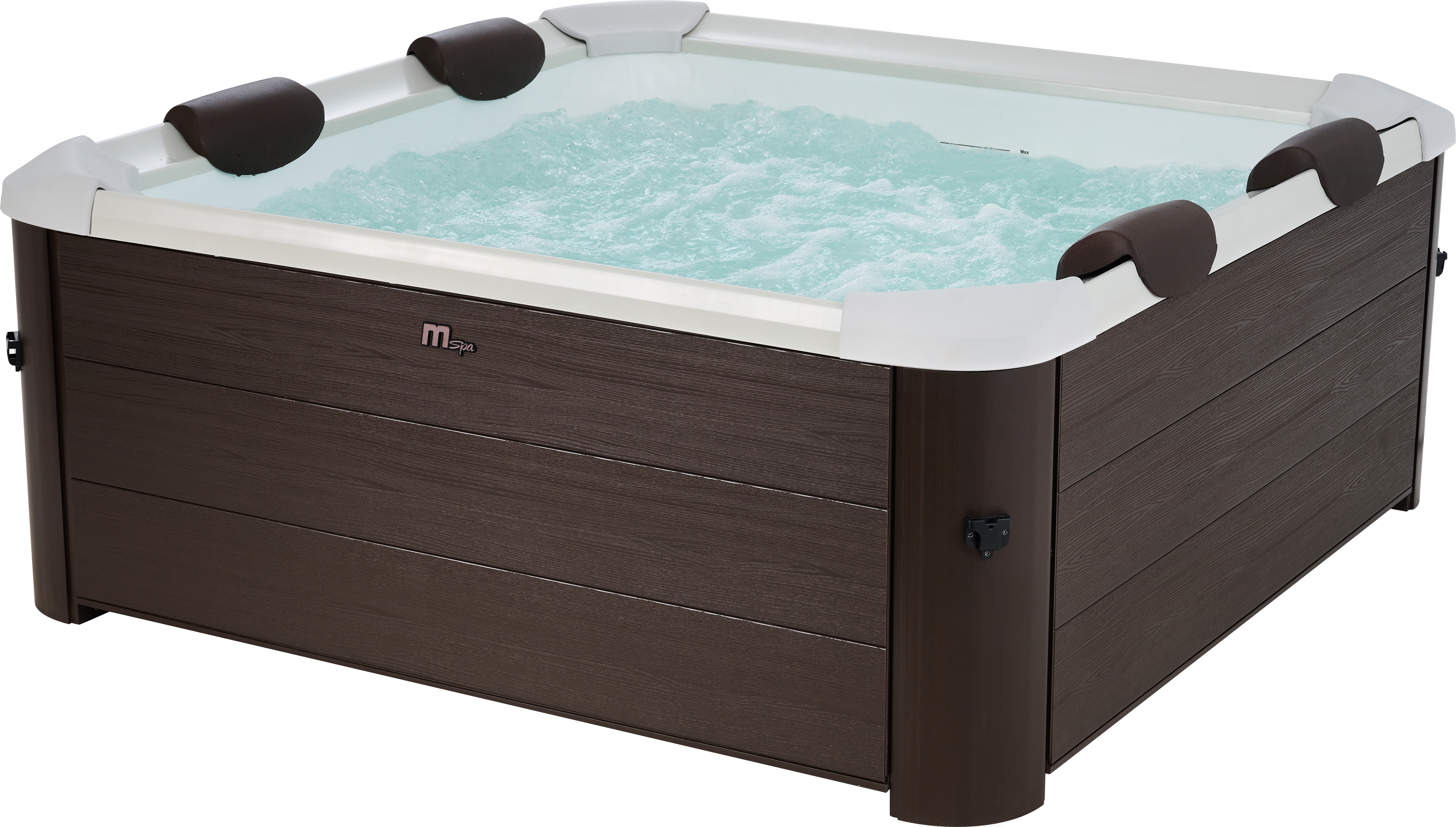 MSpa Whirlpool XXL NEU 2023 Frame TRIBECA POOL inkl. MSPA App, UVC in Holz-Optik