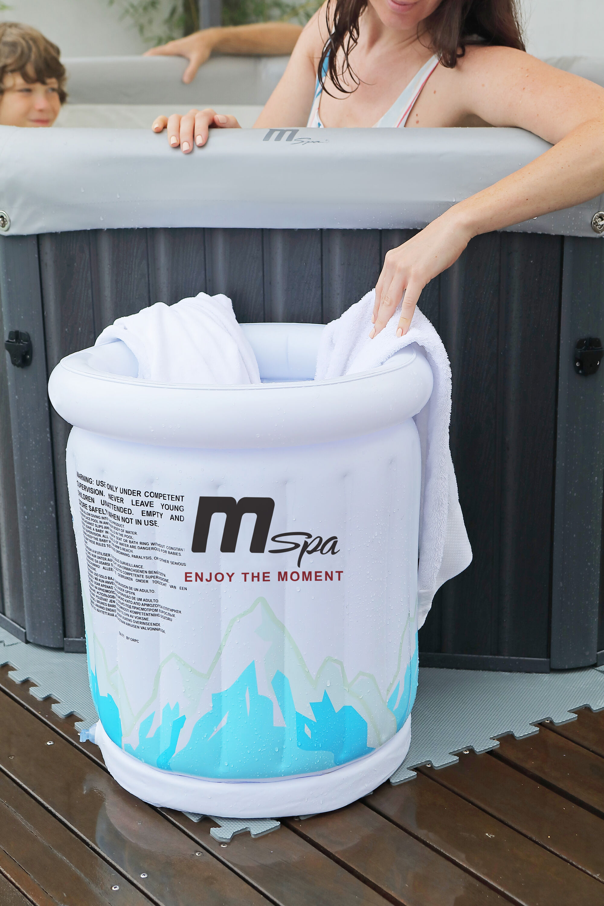 MSpa Getränkekühler schwimmende Kühlbox Poolbar aufblasbar