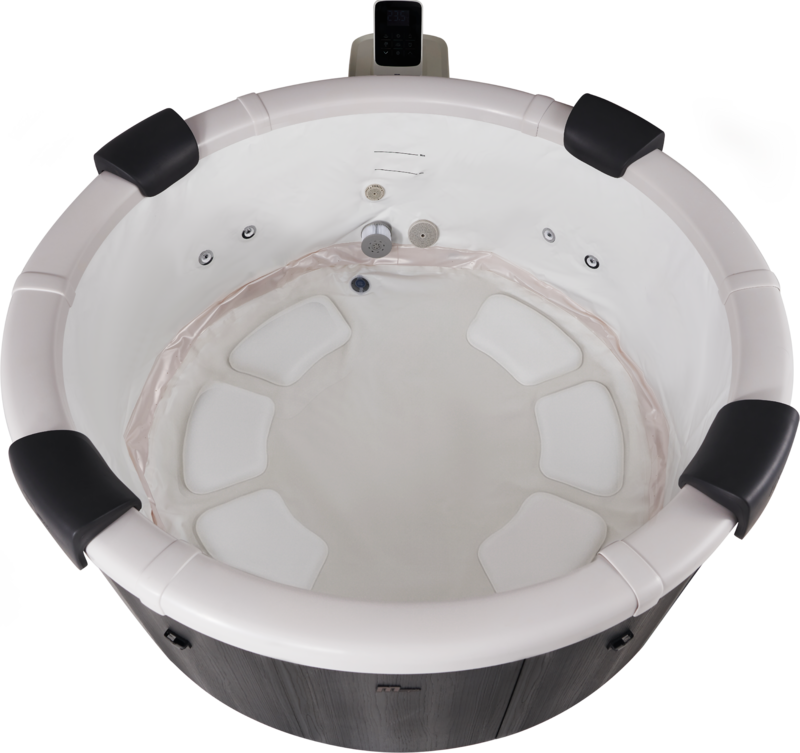 MSpa Whirlpool DENVER 2026 inkl. App, LED, 8 Hydromassagedüsen, 130 Luftdüsen