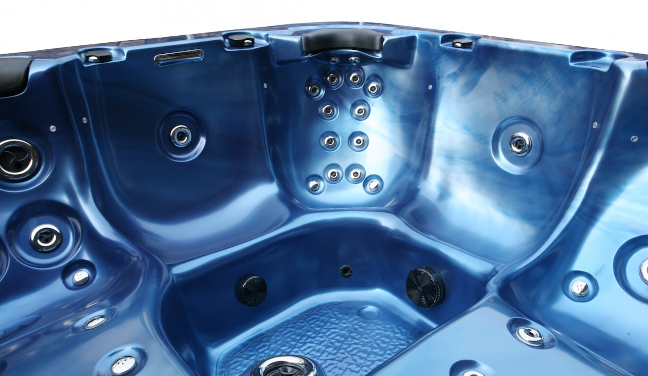 Bellagio American XXL Whirlpool Torina Ocean Blue Teak | Indoor & Outdoor Pool Bellagio American XXL Whirlpool Torina Ocean Blue Teak | Indoor & Outdoor Pool